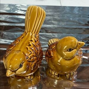 Vintage Ceramic Bird Figurine Pair